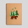 Brown bear notebook Stationery Dev Shop